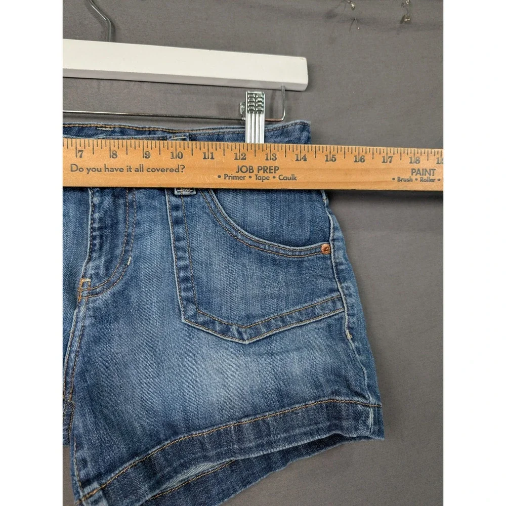 Calvin Klein Jeans Womens Size 4 Blue Denim Shorts Low Rise Cuffed 7226